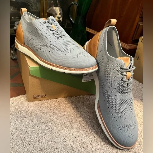 JAMBU Gray Franklin Oxford Shoes Men’s 10 New NIB FRANKLIN WIDE WIDTH | Men main image 4